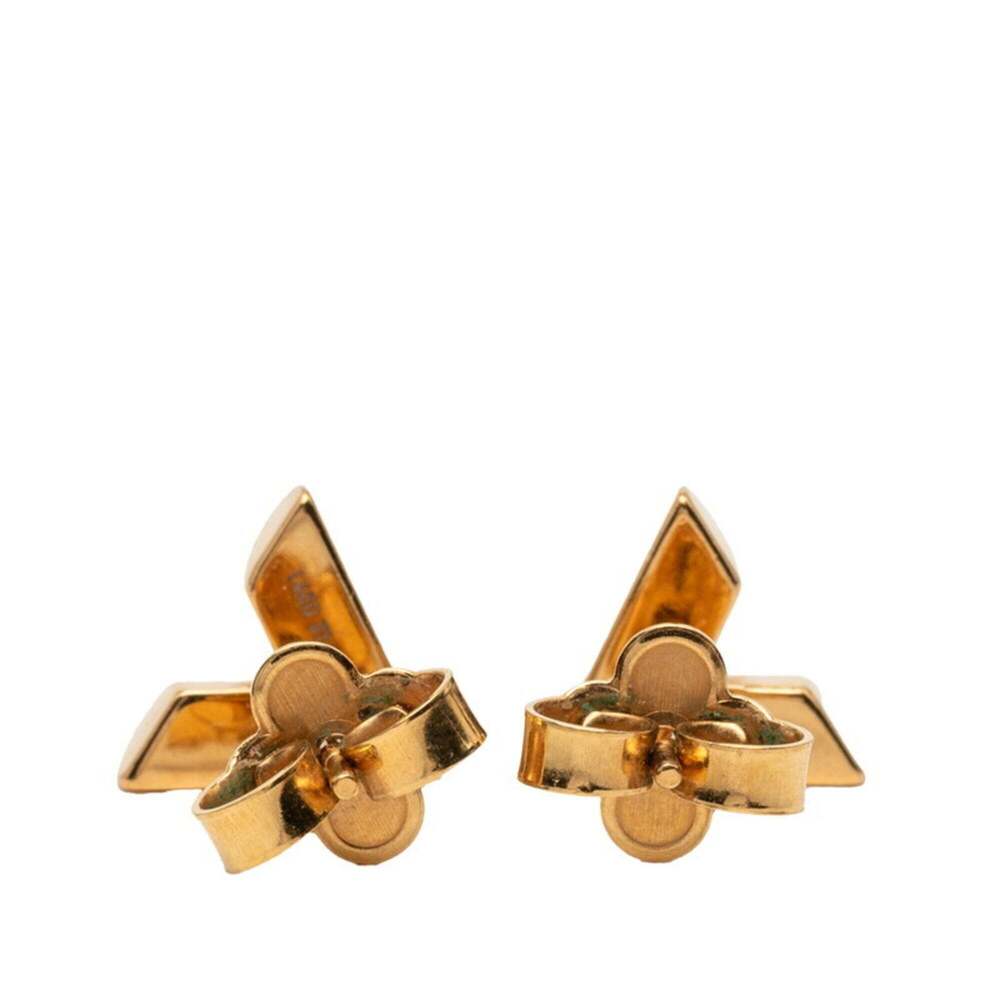 LOUIS VUITTON Gold Earrings - Picture 2 of 4